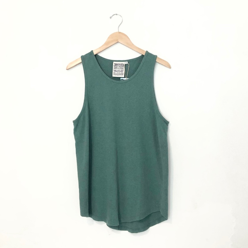 Jungmaven Hemp/Cotton Blend Tank Top size Small in Green NWT